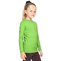 Shirts for Girls Long Sleeve Crew Neck Top, Hoodie or 3/4 Sleeve Soft Stretch Kids Lightweight Size 2-16