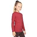 Shirts for Girls Long Sleeve Crew Neck Top, Hoodie or 3/4 Sleeve Soft Stretch Kids Lightweight Size 2-16