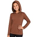 Shirts for Girls Long Sleeve Crew Neck Top, Hoodie or 3/4 Sleeve Soft Stretch Kids Lightweight Size 2-16