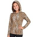 Shirts for Girls Long Sleeve Crew Neck Top, Hoodie or 3/4 Sleeve Soft Stretch Kids Lightweight Size 2-16