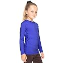 Shirts for Girls Long Sleeve Crew Neck Top, Hoodie or 3/4 Sleeve Soft Stretch Kids Lightweight Size 2-16