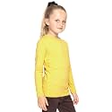 Shirts for Girls Long Sleeve Crew Neck Top, Hoodie or 3/4 Sleeve Soft Stretch Kids Lightweight Size 2-16