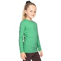 Shirts for Girls Long Sleeve Crew Neck Top, Hoodie or 3/4 Sleeve Soft Stretch Kids Lightweight Size 2-16
