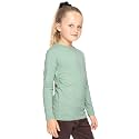 Shirts for Girls Long Sleeve Crew Neck Top, Hoodie or 3/4 Sleeve Soft Stretch Kids Lightweight Size 2-16
