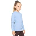 Shirts for Girls Long Sleeve Crew Neck Top, Hoodie or 3/4 Sleeve Soft Stretch Kids Lightweight Size 2-16