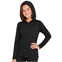 Shirts for Girls Long Sleeve Crew Neck Top, Hoodie or 3/4 Sleeve Soft Stretch Kids Lightweight Size 2-16