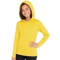 Shirts for Girls Long Sleeve Crew Neck Top, Hoodie or 3/4 Sleeve Soft Stretch Kids Lightweight Size 2-16