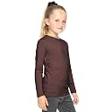 Shirts for Girls Long Sleeve Crew Neck Top, Hoodie or 3/4 Sleeve Soft Stretch Kids Lightweight Size 2-16