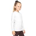 Shirts for Girls Long Sleeve Crew Neck Top, Hoodie or 3/4 Sleeve Soft Stretch Kids Lightweight Size 2-16