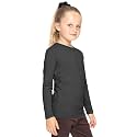 Shirts for Girls Long Sleeve Crew Neck Top, Hoodie or 3/4 Sleeve Soft Stretch Kids Lightweight Size 2-16