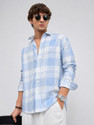 SHIRTZONE Men Regular Fit Checkered Spread Collar