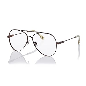 shisen fox daitan versatile vintage aviator frames for eyeglasses  stylish eyewear crafted from stainless steel  58 wide unisex spectacle eye frame with antiallergic coating amp demo lenses