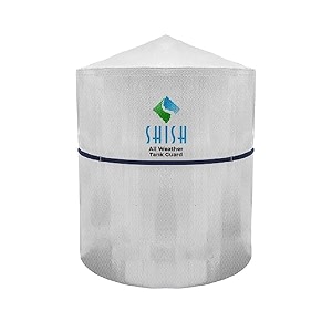 shish all weather tank guard  roof top water cover to protect in hot and cold weather  insulation cover 500 ltr - plastic
