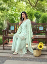 SHISHKALA Embroidered Kurta Sharara Dupatta Set