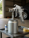 SHIV ALASKA Feed Suction Paint Spray Gun 1.5mm High Pressure Reservoir Capacity: 600 L HVLP Sprayer (Silver)