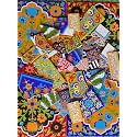 Shiv Kripa Blue Pottery Home Decorative Broken Ceramic Blue Pottery Mexican Tile for Murals and Mosaics, (Pack of 500 Grams) New! Best Deal!