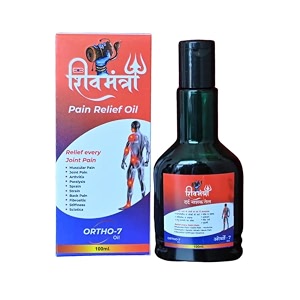shiv mantra ortho vedic pain relief oil 100ml for body back knee legs shoulder and muscle pain pack of 1