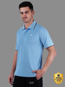 Shiv Naresh Self Design Men Polo Neck