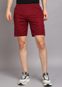 Shiv Naresh Solid Men Maroon Sports Shorts