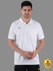 Shiv Naresh Solid Men Polo Neck White