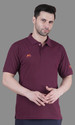 Shiv Naresh Solid Men Polo Neck Maroon