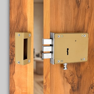 main door lock with 2 reversible keys  heavy deadbolt door lock suitable for single doors and operated from both sides of door bdl seal round 5 inch bullet 2 in 1