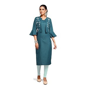 Shiv Textiles Womens Cotton Regular Fashion Kurti