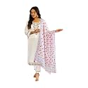 Shiv Textiles Women39s Chanderi Silk Embroidered Kurta