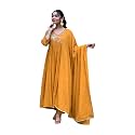 Shiv Textiles Women39s Chanderi Silk Embroidered Kurta