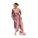 Shiv Textiles Women39s Chanderi Silk Embroidered Kurta