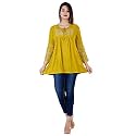 Womens Stylish Fashionable Rayon Embroidery top Size