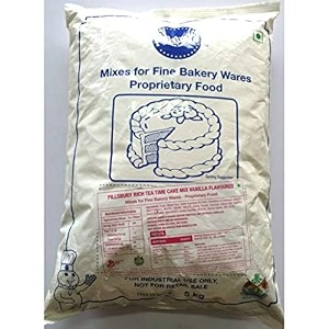 shivams bakers king pillsbury eggless cake premix powder all purpose veg cake mix for baking cake pastry pillsbury vanilla 5 kg pack of 1