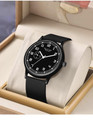 Shivark SL-69 Black Silicone Strap Quartz Black