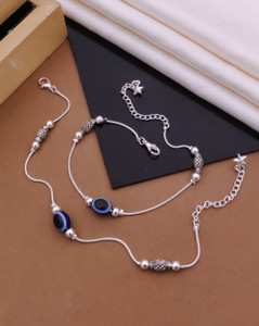 shivay fashion hub elite chunky women anklets alloy anklet pack of 2