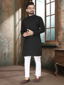 SHIVGARMENT Men Cotton Blend Kurta Pant Set