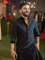 SHIVGARMENT Men Cotton Blend Kurta Pyjama Set
