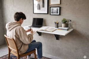 Shivi Aanaya Enterprises WH Table White01 Engineered