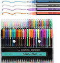 Shivom 48Pc Gel Pens set Color gel pen,Glitter Metallic Neon pens Set Sketching Paint Gel Pen
