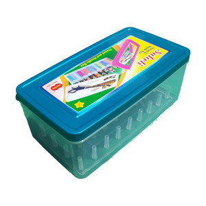 shivshakti enterprises saheli thread  needle box36 spools capacity box multicolour storage sewing kit