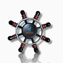 Shivsoft 8 Sided Fidget Spinner Black Helm
