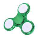 Shivsoft LED Light Mettalic Look Fidget Spinner Green