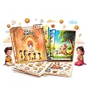 Shlokas & Mantra Board Book for Kids, Fun Learning & Educational Book for 3-8 Years, Board Book with Sticker Activity Booklet Set