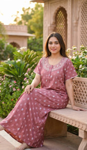 SHLOKE Women Nighty