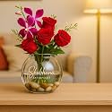 Crystal Clear Glass Fish or Terrarium Round Bowl (6 inches) 500 ml