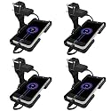 Shockley Mobile Charging Stand Holder for Wall with 3 Pin Universal Plug Wall Mount Mobile Holder (Pack of 4)