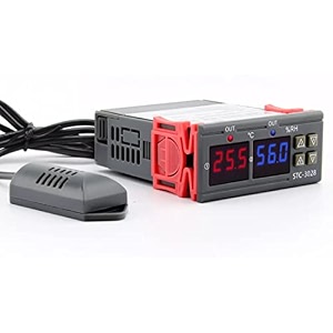shockley stc-3028 dual led digital thermoregulator thermometer hygrometer controller sht20 temperature humidity sensor humidistat thermostat stc3028 1 piece