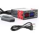 Shockley STC-3028 Dual LED Digital Thermoregulator Thermometer Hygrometer controller SHT20 Temperature Humidity Sensor Humidistat Thermostat (STC 3028 + Power Cord)