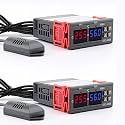 Shockley STC-3028 Dual LED Digital Thermoregulator Thermometer Hygrometer controller SHT20 Temperature Humidity Sensor Humidistat Thermostat (STC3028 (2 Piece))