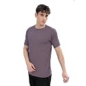 SHODOX Mens Polycotton Solid Round Neck Regular