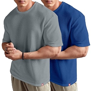 SHODOX Mens Solid Dotted Unique Design Oversized